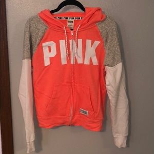 PINK zip up hoodie